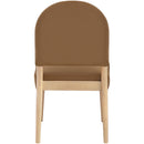  Meridian Varinelle Saddle Velvet Performance Fabric Upholstered Dining Chair IMAGE 4
