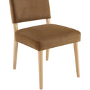  Color_Saddle -- Varinelle Saddle Velvet Performance Fabric Upholstered Dining Chair IMAGE 5