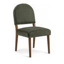  Meridian Varinelle Green Velvet Performance Fabric Upholstered Dining Chair IMAGE 1