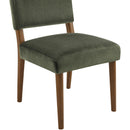  Color_Green -- Varinelle Green Velvet Performance Fabric Upholstered Dining Chair IMAGE 6