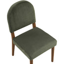  Color_Green -- Varinelle Green Velvet Performance Fabric Upholstered Dining Chair IMAGE 7