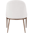  Color_Cream -- Ferro Cream Linen Textured Performance Fabric Upholstered Dining Side Chair IMAGE 5