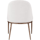  Meridian Ferro Cream Linen Textured Performance Fabric Upholstered Dining Side Chair IMAGE 5