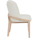  Color_Cream -- Navo Cream Vegan Leather Upholstered Dining Chair IMAGE 4