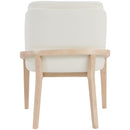  Color_Cream -- Navo Cream Vegan Leather Upholstered Dining Chair IMAGE 5