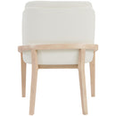 Meridian Navo Cream Vegan Leather Upholstered Dining Chair IMAGE 5