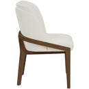  Color_Cream -- Navo Cream Vegan Leather Upholstered Dining Chair IMAGE 3