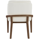  Color_Cream -- Navo Cream Vegan Leather Upholstered Dining Chair IMAGE 4