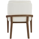  Meridian Navo Cream Vegan Leather Upholstered Dining Chair IMAGE 4