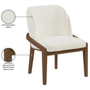  Color_Cream -- Navo Cream Vegan Leather Upholstered Dining Chair IMAGE 9