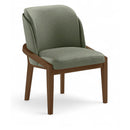  Color_Green -- Navo Green Vegan Leather Upholstered Dining Chair IMAGE 1