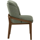  Color_Green -- Navo Green Vegan Leather Upholstered Dining Chair IMAGE 4