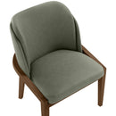  Color_Green -- Navo Green Vegan Leather Upholstered Dining Chair IMAGE 6