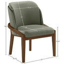  Meridian Navo Green Vegan Leather Upholstered Dining Chair IMAGE 9