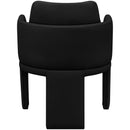  Meridian Vanda Black Vegan Leather Upholstered Dining Chair IMAGE 5