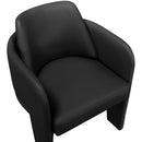  Meridian Vanda Black Vegan Leather Upholstered Dining Chair IMAGE 6