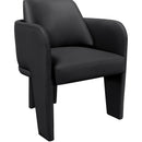  Meridian Vanda Black Vegan Leather Upholstered Dining Chair IMAGE 7