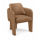  Meridian Vanda Cognac Vegan Leather Upholstered Dining Chair IMAGE 1