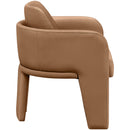  Meridian Vanda Cognac Vegan Leather Upholstered Dining Chair IMAGE 4