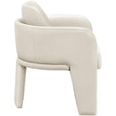  Color_Cream -- Vanda Cream Vegan Leather Upholstered Dining Chair IMAGE 4