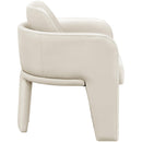  Meridian Vanda Cream Vegan Leather Upholstered Dining Chair IMAGE 4