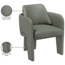  Meridian Vanda Olive Vegan Leather Upholstered Dining Chair IMAGE 10
