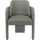  Color_Olive -- Vanda Olive Vegan Leather Upholstered Dining Chair IMAGE 3