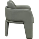  Color_Olive -- Vanda Olive Vegan Leather Upholstered Dining Chair IMAGE 4