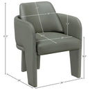  Meridian Vanda Olive Vegan Leather Upholstered Dining Chair IMAGE 9