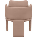  Meridian Vanda Tan Vegan Leather Upholstered Dining Chair IMAGE 5
