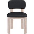  Meridian Paloma Black Vegan Leather Upholstered Dining Chair IMAGE 2