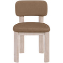  Meridian Paloma Brown Vegan Leather Upholstered Dining Chair IMAGE 3