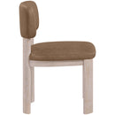  Meridian Paloma Brown Vegan Leather Upholstered Dining Chair IMAGE 4
