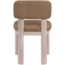  Color_Brown -- Paloma Brown Vegan Leather Upholstered Dining Chair IMAGE 5