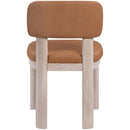  Meridian Paloma Cognac Vegan Leather Upholstered Dining Chair IMAGE 5