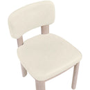  Color_Cream -- Paloma Cream Vegan Leather Upholstered Dining Chair IMAGE 6