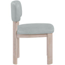  Color_Light Blue -- Paloma Light Blue Vegan Leather Upholstered Dining Chair IMAGE 4