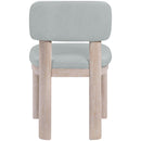  Meridian Paloma Light Blue Vegan Leather Upholstered Dining Chair IMAGE 5