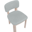  Meridian Paloma Light Blue Vegan Leather Upholstered Dining Chair IMAGE 6