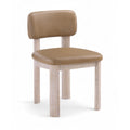  Color_Tan -- Paloma Tan Vegan Leather Upholstered Dining Chair IMAGE 1