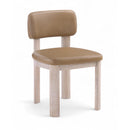  Color_Tan -- Paloma Tan Vegan Leather Upholstered Dining Chair IMAGE 1