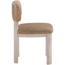  Color_Tan -- Paloma Tan Vegan Leather Upholstered Dining Chair IMAGE 4