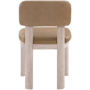  Color_Tan -- Paloma Tan Vegan Leather Upholstered Dining Chair IMAGE 5