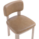  Color_Tan -- Paloma Tan Vegan Leather Upholstered Dining Chair IMAGE 7