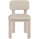  Meridian Paloma Taupe Vegan Leather Upholstered Dining Chair IMAGE 2