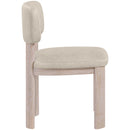  Meridian Paloma Taupe Vegan Leather Upholstered Dining Chair IMAGE 4