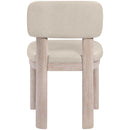  Color_Taupe -- Paloma Taupe Vegan Leather Upholstered Dining Chair IMAGE 5