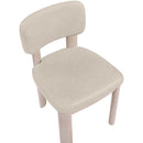  Color_Taupe -- Paloma Taupe Vegan Leather Upholstered Dining Chair IMAGE 6