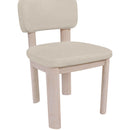  Color_Taupe -- Paloma Taupe Vegan Leather Upholstered Dining Chair IMAGE 7