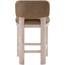  Color_Brown -- Paloma Brown Vegan Leather Upholstered Counter Stool IMAGE 5
